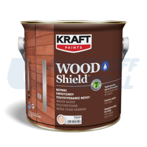 Полиуретанов инпрегниращ лак за дърво на водна основа Kraft Wood Shield,  102 бор, 0,75 л