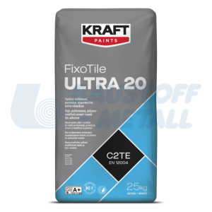 Лепило за плочки Kraft FixoTile Ultra 20 C2TE white 25 кг