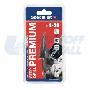  Стъпаловидно свредло Ø4-20 SPECIALIST, 1 брой