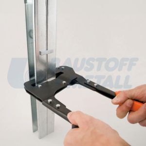 Щанц клещи вертикално профили гръб-гръб Edma DuoProfil