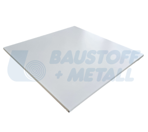 Метално пано SEPA с прав борд цвят бял RAL 9016 неперфорирано гладко 600/600 мм, 1 брой