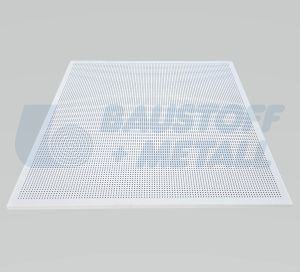 Метално пано SEPA с прав борд цвят бял RAL 9016 перфорирано 600/600 мм, 1 брой