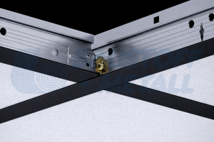 Профил растерен Knauf AMF Donn Т 24 черен мат, 1 брой 0,6 м