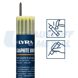 Резервни графити за строителен молив Universal LYRA Dry Profi