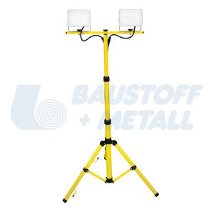 Работна лампа 2х30W 2х3200lm 6500K със стойка триножник IP44 220V с кабел H05RN-F 3x1mm2 2,5 метра Commel
