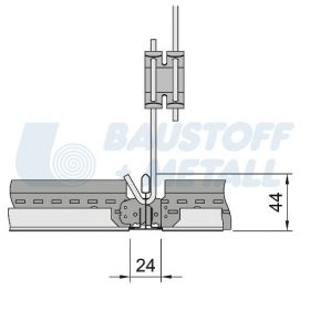 Метален таван Арм 600/600 Tegular 2 Rd1522  9010, 5.76 м²