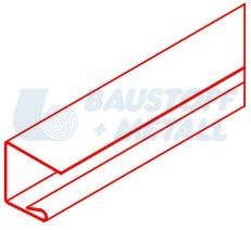 П-обкрайчващ профил 84R Хънтър Дъглас черен- 5.0 м