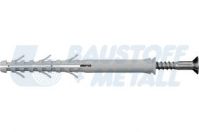 Дюбел  PVC с пирон за тухла 8/80, 1 бр