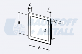 Ревизионна клапа RUG Softline поцин 200x250x29, 1 бр