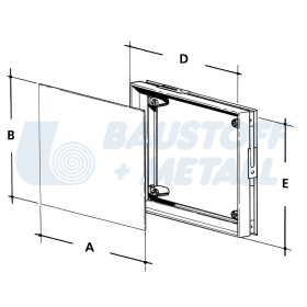 Ревизионен капак цинк RUG 200х250 - 409х256 мм, 1 бр