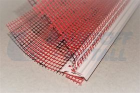 Ъгъл с мрежа PVC водооткапващ Баумит - 2.0 м