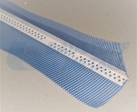 Ъгъл с мрежа PVC Б+М водооткапващ без ръб- 2.0 м