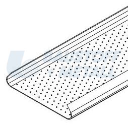 Ламел интериорен 84R Хънтър Дъглас сив дребна перфорация, оригинален, производство Холандия, 1 брой 5.2 м