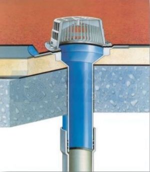 Воронка с фланец  Ф110 H 330 + листоуловител 133, 1 брой