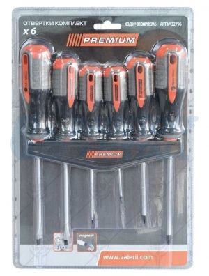 Отвертки трикомпонентни Premiun комплект 6 броя