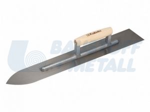 Стоманена цикла за замазка с дървена дръжка 90х600мм 1 брой