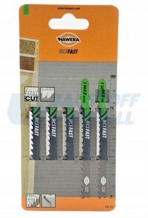 Нож за зеге Hawera HCS-Fast T244D 240521 за дърво, 5 броя