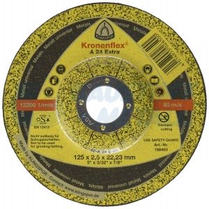 Klingspor A24 Extra 125x2.5x22.23 мм рязане на метал, 1 брой