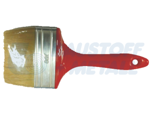 Четка бял косъм с червена дръжка Grizzly 100 мм, 1 брой