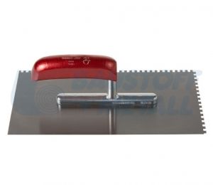 Маламашка неръждаема назъбена x-tools 4 мм зъб Е4 280 х 130 мм, 1 брой