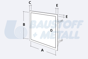 Ревизионен отвор RUG Softline бял 200x300х29мм RAL 9016 ревизионна вратичка произведено в Германия