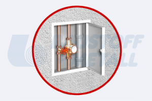 Ревизионен отвор RUG Softline бял 400x400x29мм RAL 9016 ревизионна вратичка произведено в Германия