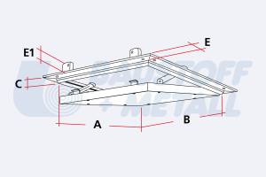 Ревизионен отвор RUG Alumatic 400x400 25мм ревизионна вратичка произведено в Германия