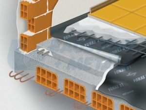 Звукоизолационна Мембрана Битувер Fonas Tex 31, изолация от ударен шум под замазка, каширана с полиетиленова тъкан, ширина 1 м, дължина 8 м, ролка 8 м²