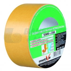 Лента двустранно лепяща - подсилена тъкан 50 мм х 10 м