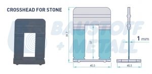 LS Клипс за камък 1 мм Peygran пакет 300 бр.
