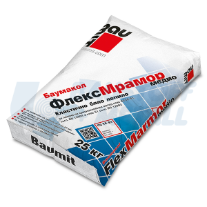 Лепило за камък Баумит Баумакол ФлексМрамор медио 25 кг