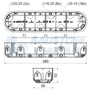 Конзола за гипскартон четворна Kopos KPL64-50 4LD