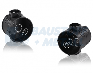 Конзола за мазилка за скачване Ø60, 45 мм черен f-tronic