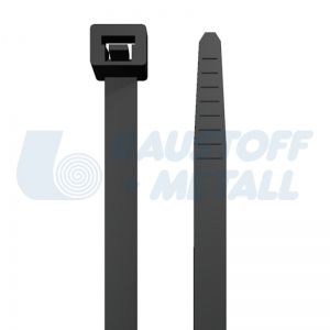 Кабелна стяжка 4.5 x 290 мм черна 220N 100 бр.