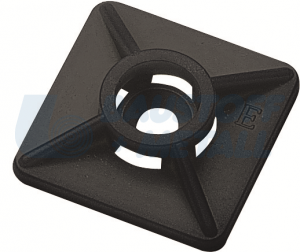 Основа за кабелни стяжки 27 х 27 мм черна 100 бр