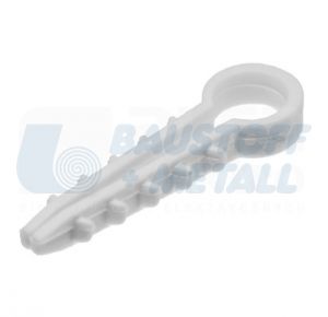 Дюбел-скоба за кабели до Ø8 USMO-8 RAL 9010 бял 100 бр