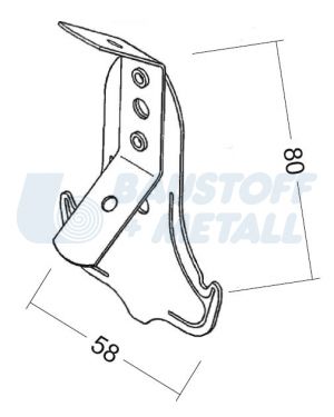 Анкер бърз окачвач с пружина за CD 60/27 профил Кнауф, 1 бр