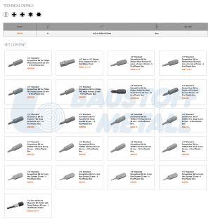 Комплект накрайници 31 бр BAHCO 59/S31B