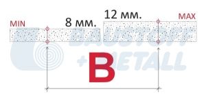 Планка В3 плочки от 8-12 мм фуги 3 мм Магнефикс 100 бр
