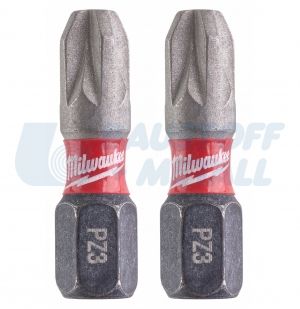 Накрайници PZ3 x 25 мм Milwaukee SHOCKWAVE™ IMPACT DUTY 2 бр