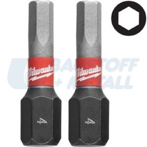 Накрайници HEX4 x 25 мм Milwaukee SHOCKWAVE™ IMPACT DUTY 2 бр
