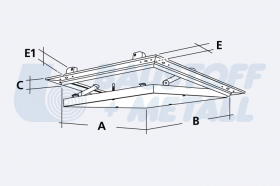 Ревизионна клапа RUG AluNova 400x600x12.5, 1 бр